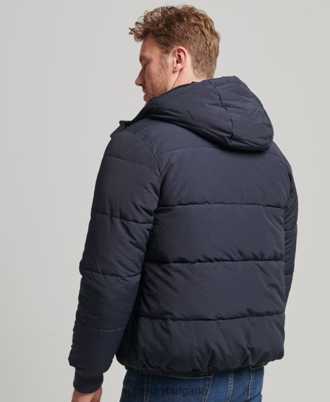 Superdry облекло N00H4559 военноморски флот мъже планинско пухено яке