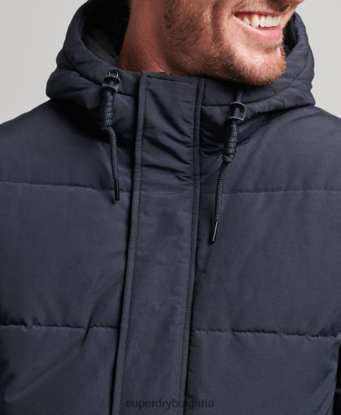 Superdry облекло N00H4559 военноморски флот мъже планинско пухено яке