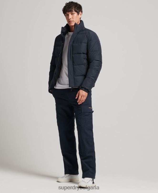 Superdry облекло N00H4561 военноморски флот мъже ретро пухено яке