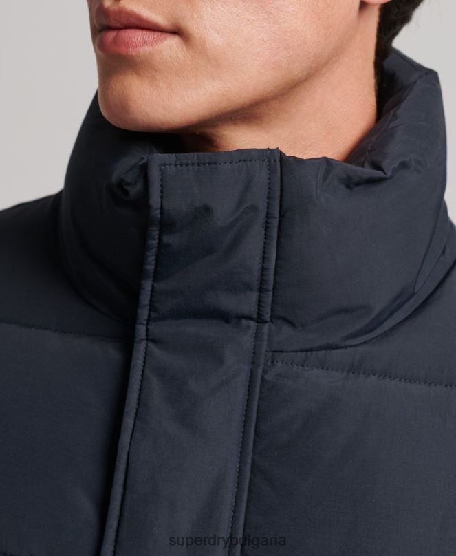 Superdry облекло N00H4561 военноморски флот мъже ретро пухено яке
