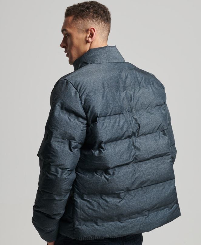 Superdry облекло N00H4562 тъмно сив мъже върховно радарно яке с юрган