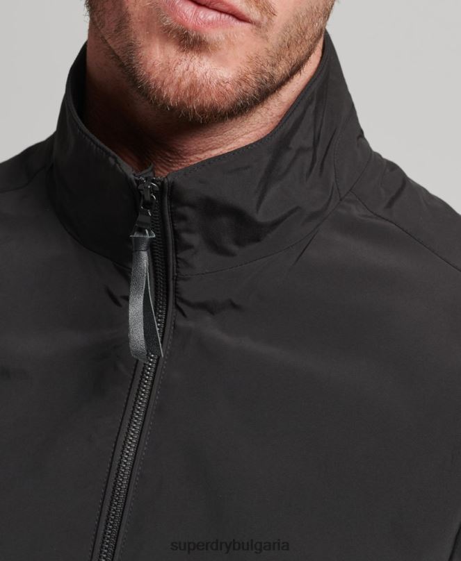 Superdry облекло N00H4563 черен мъже яке Харингтън