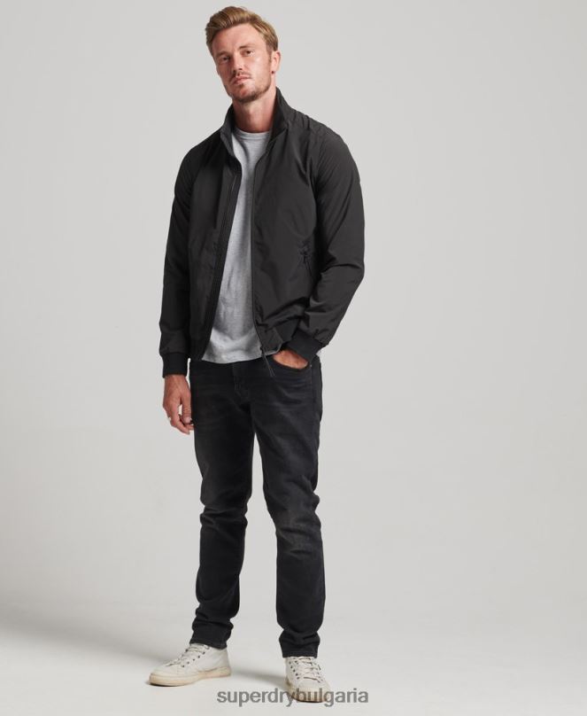 Superdry облекло N00H4563 черен мъже яке Харингтън