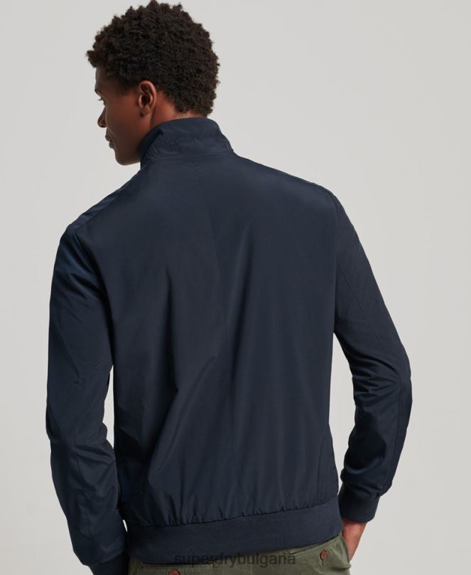 Superdry облекло N00H4564 военноморски флот мъже яке Харингтън