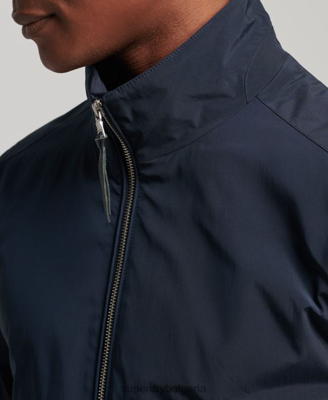 Superdry облекло N00H4564 военноморски флот мъже яке Харингтън