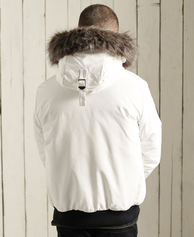 Superdry облекло N00H4567 сметана мъже бомбър яке Everest