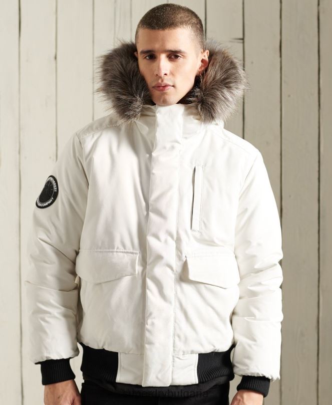Superdry облекло N00H4567 сметана мъже бомбър яке Everest
