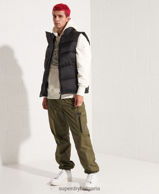 Superdry облекло N00H4572 черен мъже подплатена жилетка