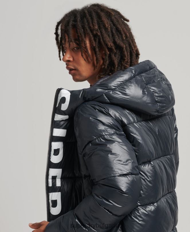 Superdry облекло N00H4581 военноморски флот мъже планинско алпийско яке с качулка