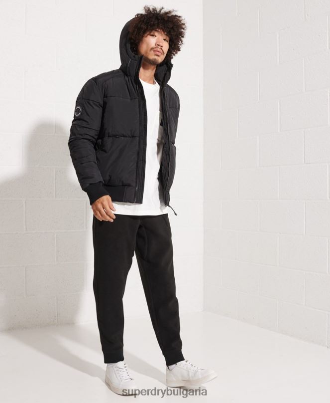 Superdry облекло N00H4587 черен мъже планинско яке за отдих