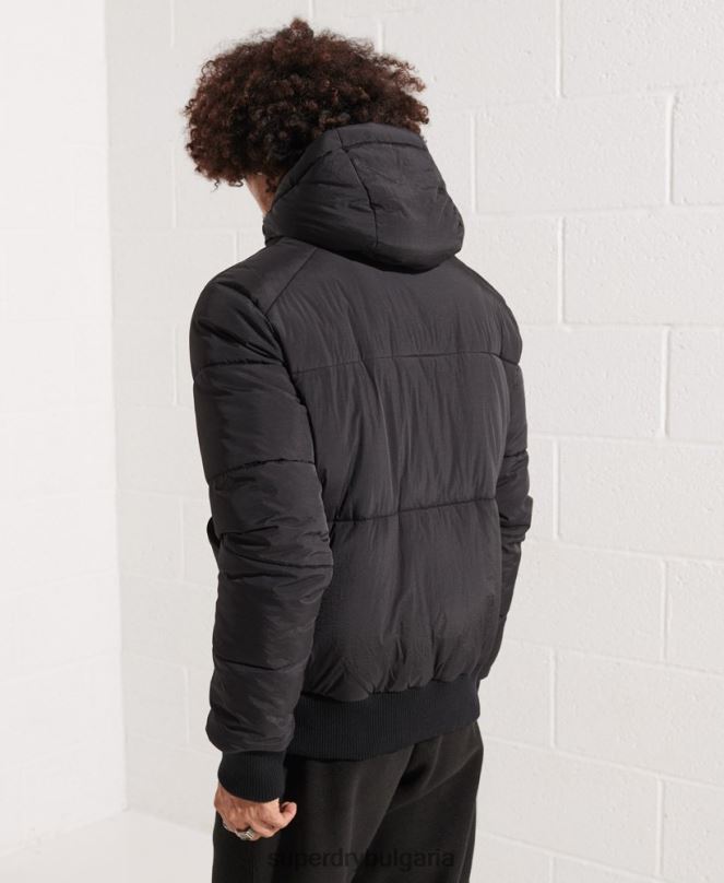 Superdry облекло N00H4587 черен мъже планинско яке за отдих