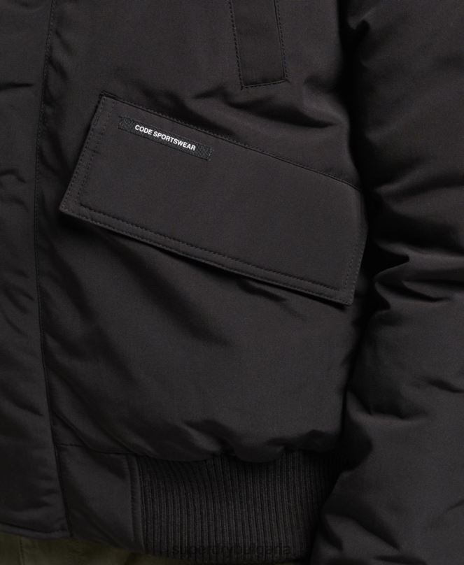 Superdry облекло N00H4591 черен мъже експедиция everest bomber подплатено яке