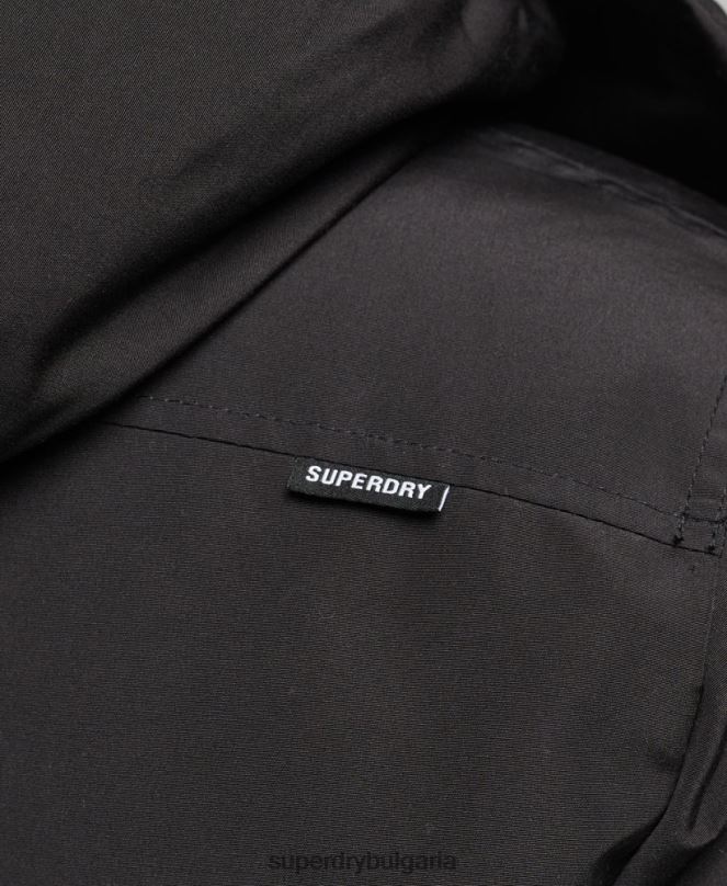 Superdry облекло N00H4591 черен мъже експедиция everest bomber подплатено яке
