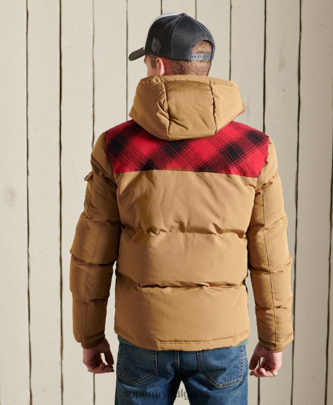Superdry облекло N00H4592 зелено мъже ватирано яке Еверест