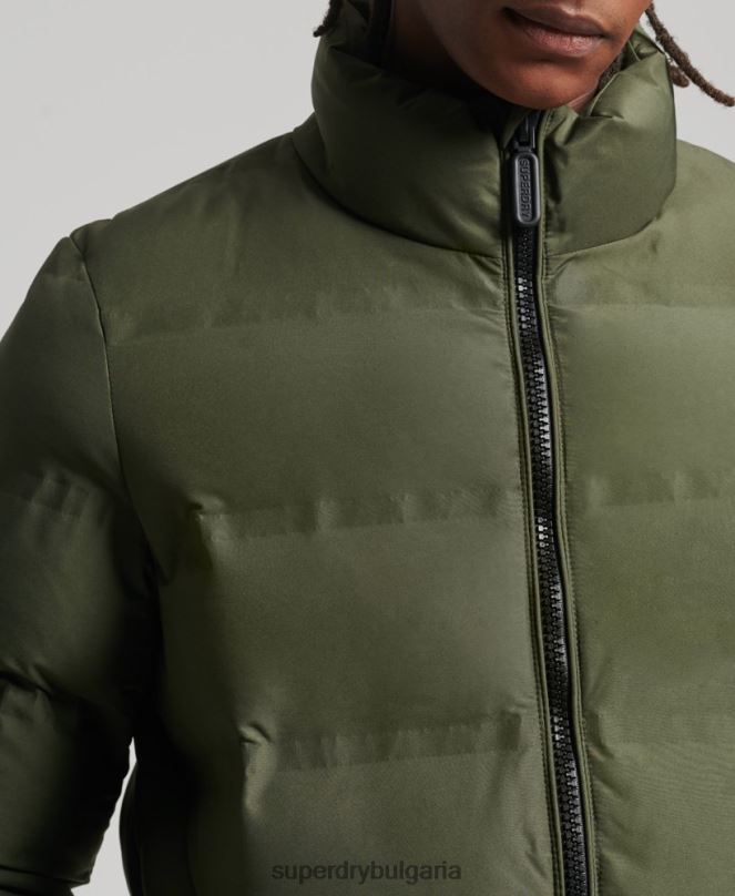 Superdry облекло N00H4595 зелено мъже върховно радарно яке с юрган