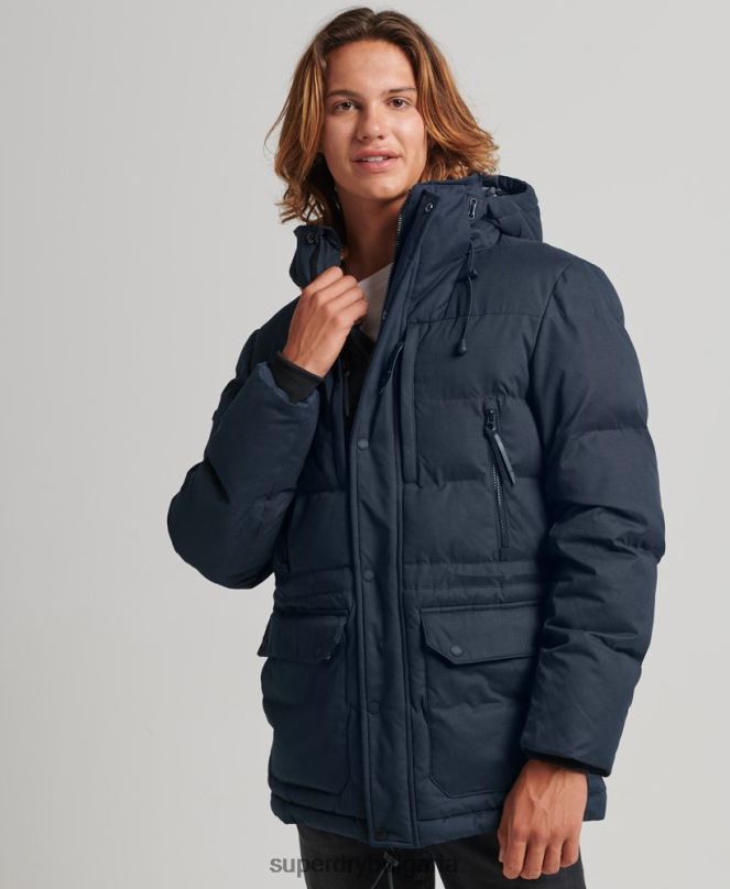 Superdry облекло N00H4596 военноморски флот мъже микрофибърно експедиционно яке