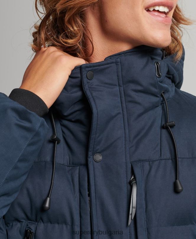 Superdry облекло N00H4596 военноморски флот мъже микрофибърно експедиционно яке