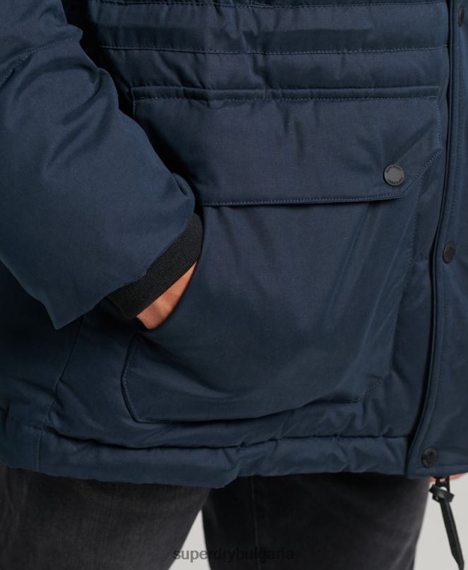 Superdry облекло N00H4596 военноморски флот мъже микрофибърно експедиционно яке