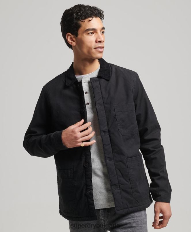 Superdry облекло N00H4598 черен мъже полезен микс върху риза