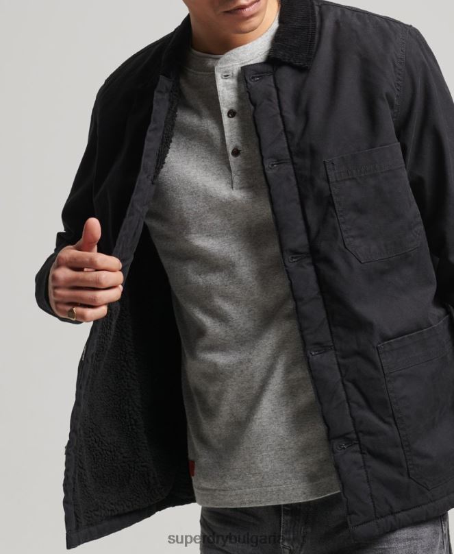 Superdry облекло N00H4598 черен мъже полезен микс върху риза