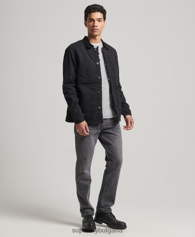 Superdry облекло N00H4598 черен мъже полезен микс върху риза