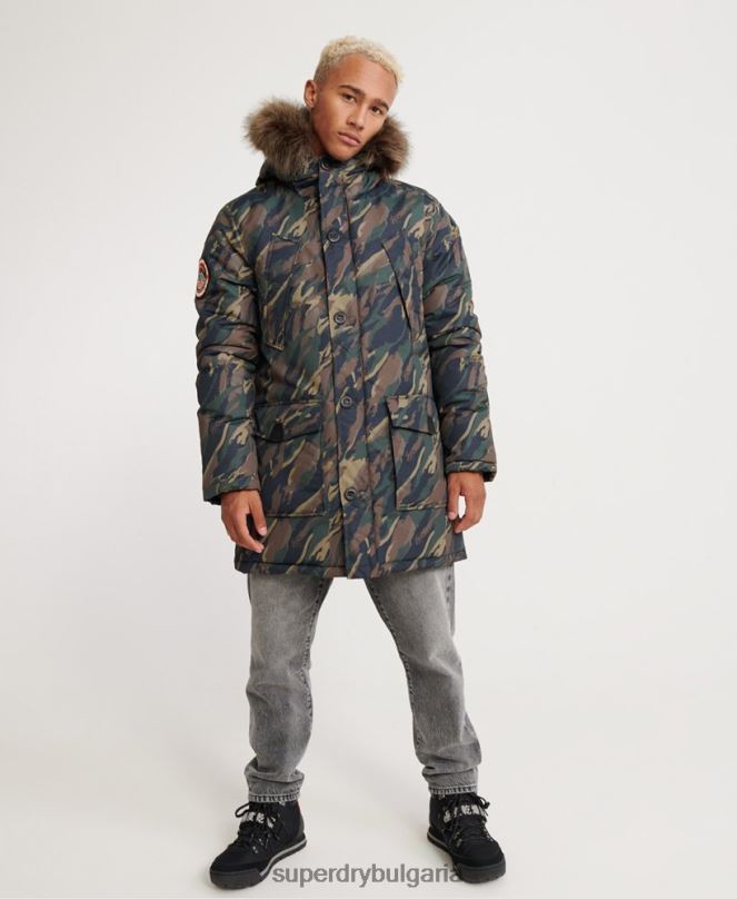 Superdry облекло N00H4602 каки мъже яке еверест парка