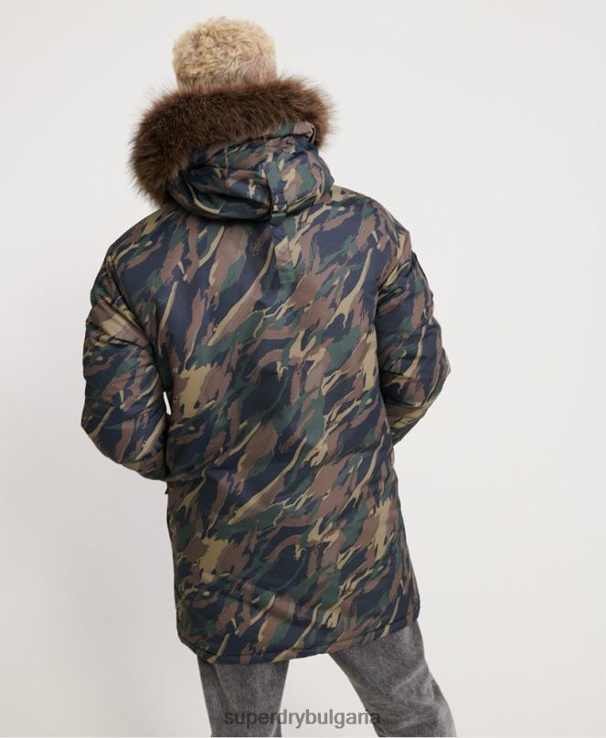 Superdry облекло N00H4602 каки мъже яке еверест парка