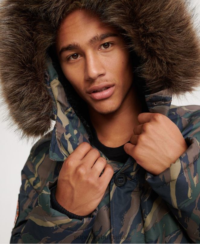 Superdry облекло N00H4602 каки мъже яке еверест парка