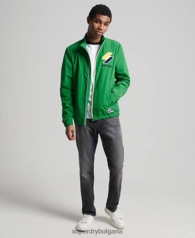 Superdry облекло N00H4616 зелено мъже спортно яке