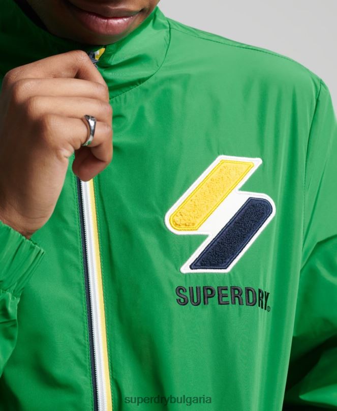 Superdry облекло N00H4616 зелено мъже спортно яке