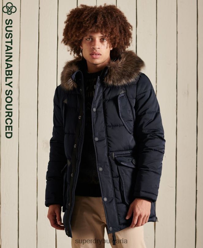 Superdry облекло N00H4618 военноморски флот мъже чинук парка