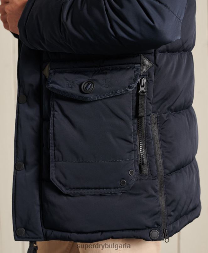 Superdry облекло N00H4618 военноморски флот мъже чинук парка