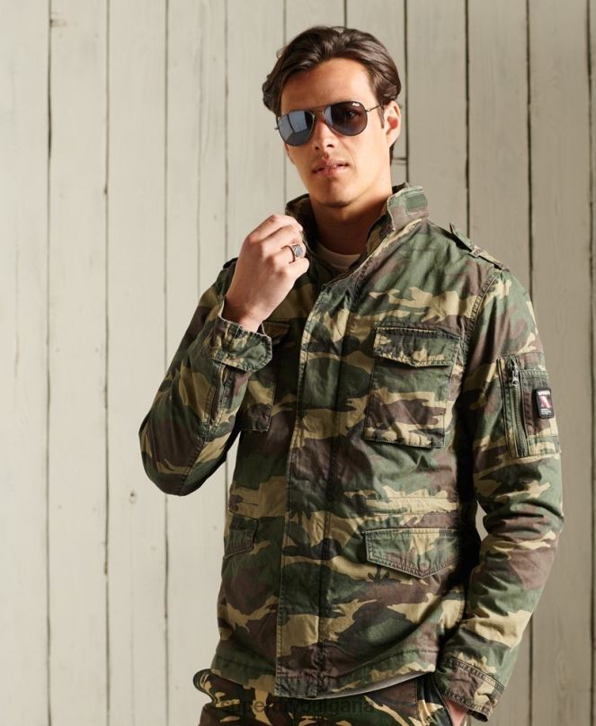 Superdry облекло N00H4619 каки мъже класическо яке за новобранец