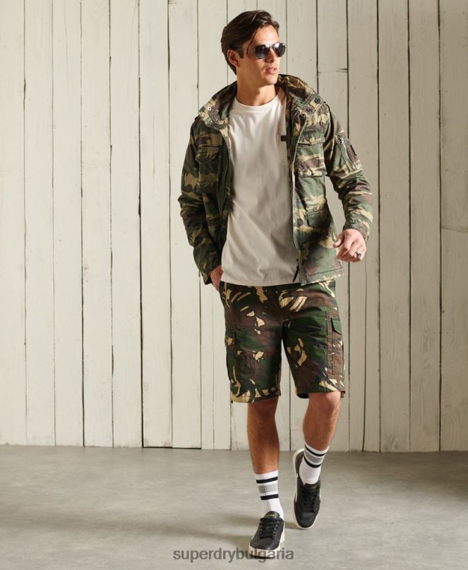 Superdry облекло N00H4619 каки мъже класическо яке за новобранец