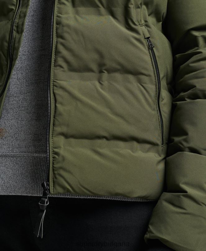 Superdry облекло N00H4621 каки мъже върховно радарно ватирано яке