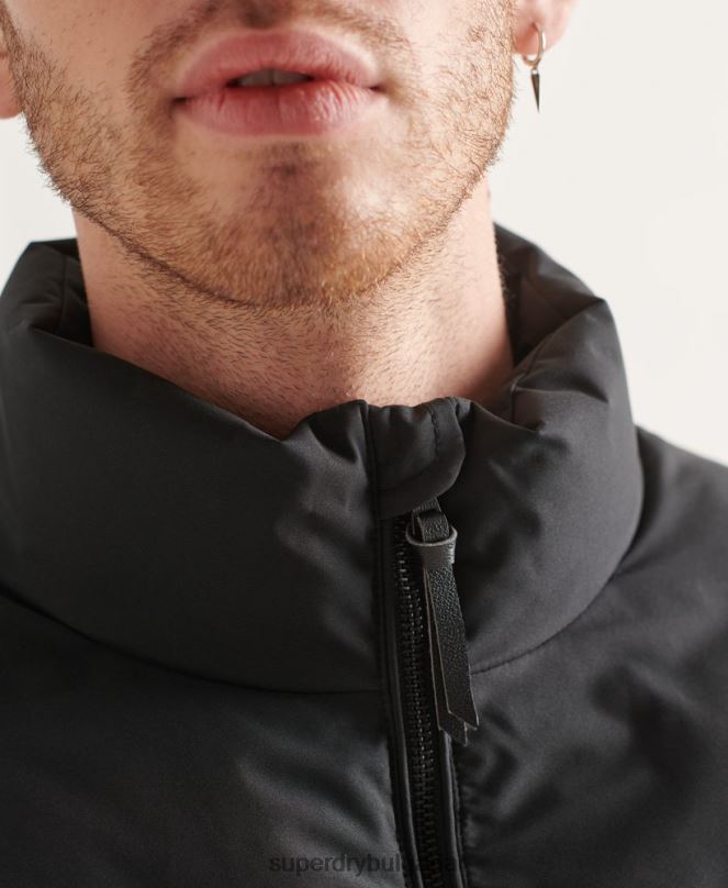Superdry облекло N00H4622 черен мъже върховно радарно ватирано яке