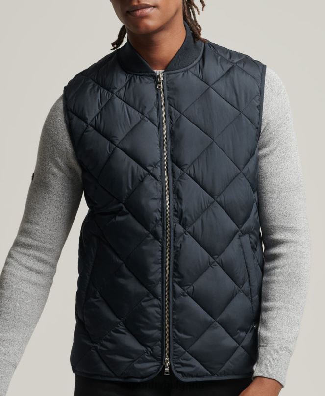 Superdry облекло N00H4627 военноморски флот мъже студиа gilet