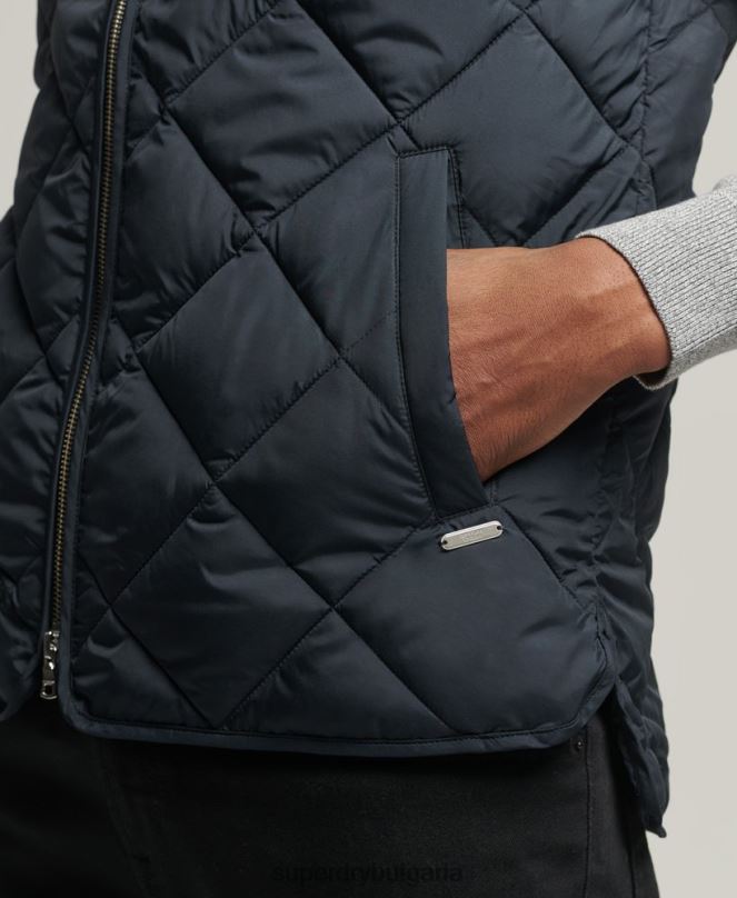 Superdry облекло N00H4627 военноморски флот мъже студиа gilet