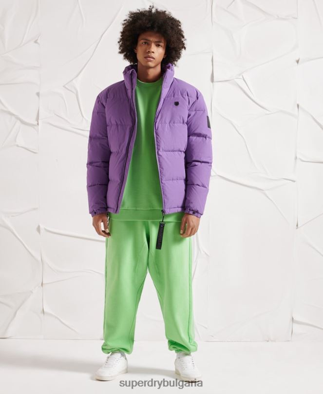 Superdry облекло N00H4629 лилаво мъже пухено яке yama-no-kami