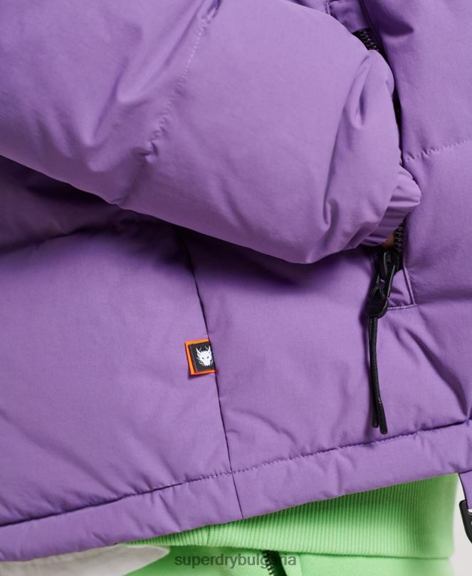 Superdry облекло N00H4629 лилаво мъже пухено яке yama-no-kami