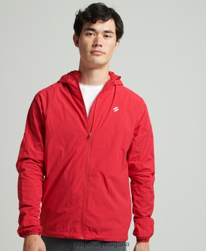 Superdry облекло N00H4630 червен мъже яке за бягане