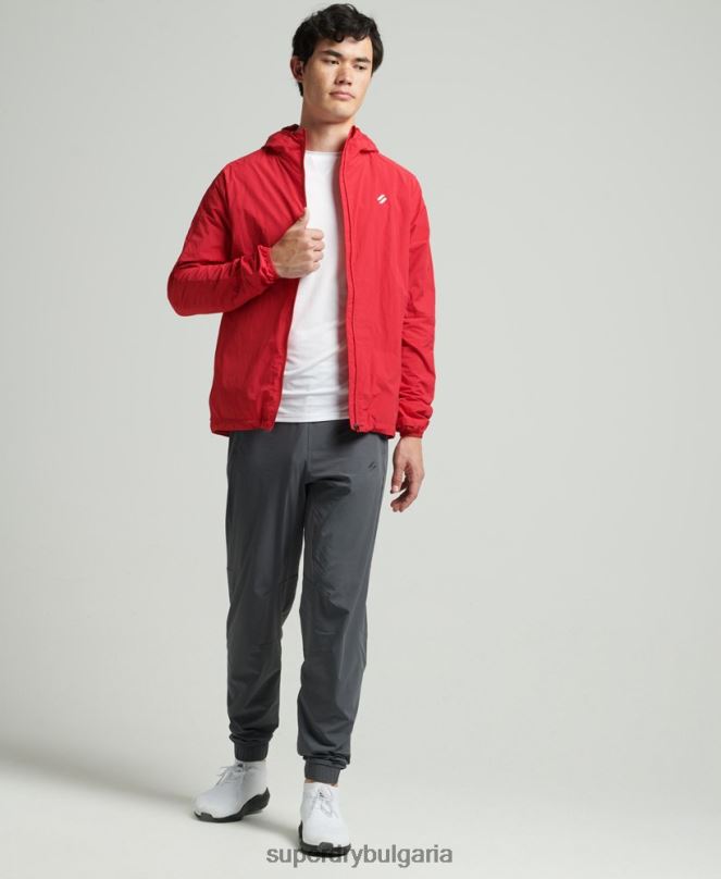 Superdry облекло N00H4630 червен мъже яке за бягане