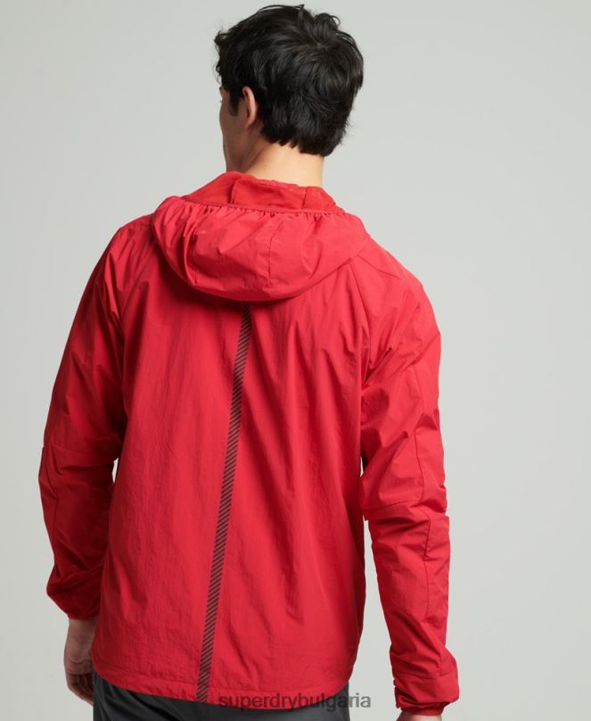 Superdry облекло N00H4630 червен мъже яке за бягане