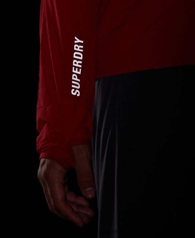 Superdry облекло N00H4630 червен мъже яке за бягане