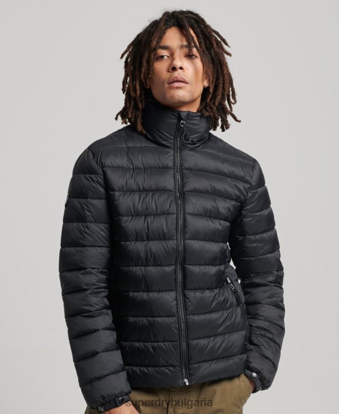 Superdry облекло N00H4633 черен мъже яке с класическо лого