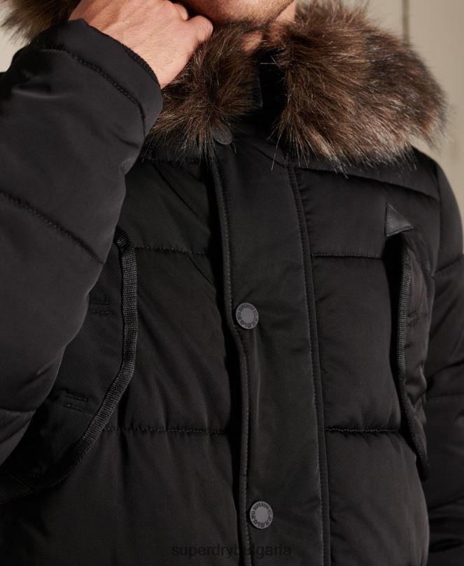 Superdry облекло N00H4636 черен мъже чинук парка