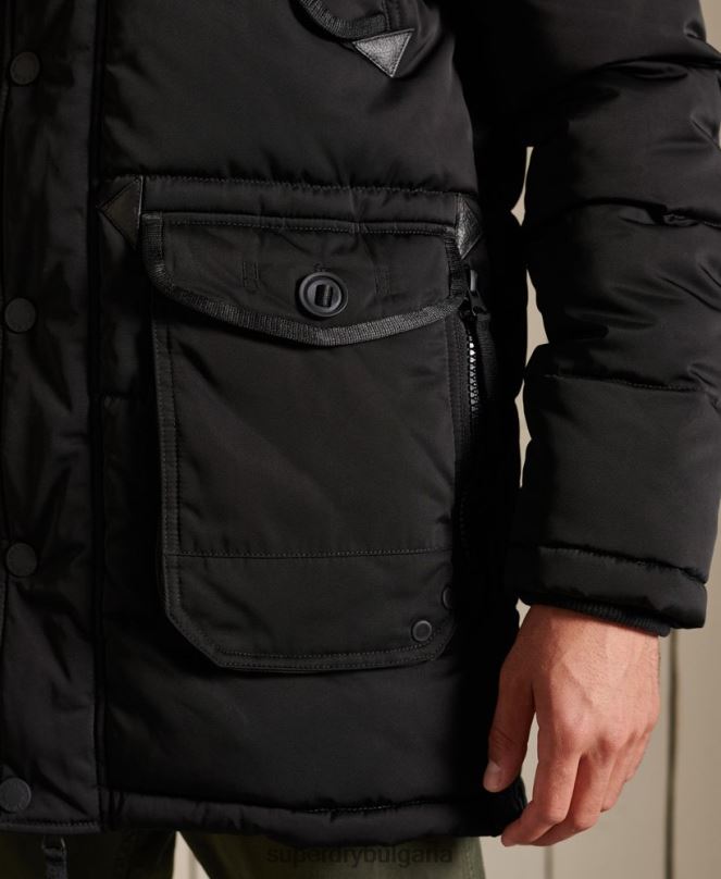 Superdry облекло N00H4636 черен мъже чинук парка