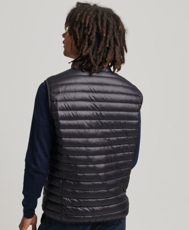 Superdry облекло N00H4637 черен мъже tech core down gilet