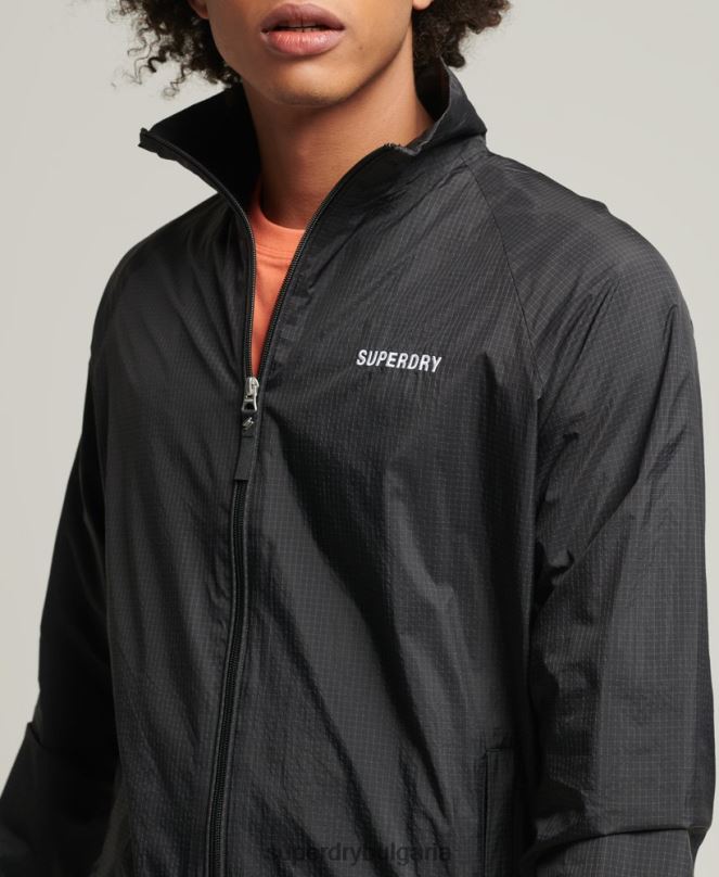 Superdry облекло N00H4638 черен мъже кодово спортно яке