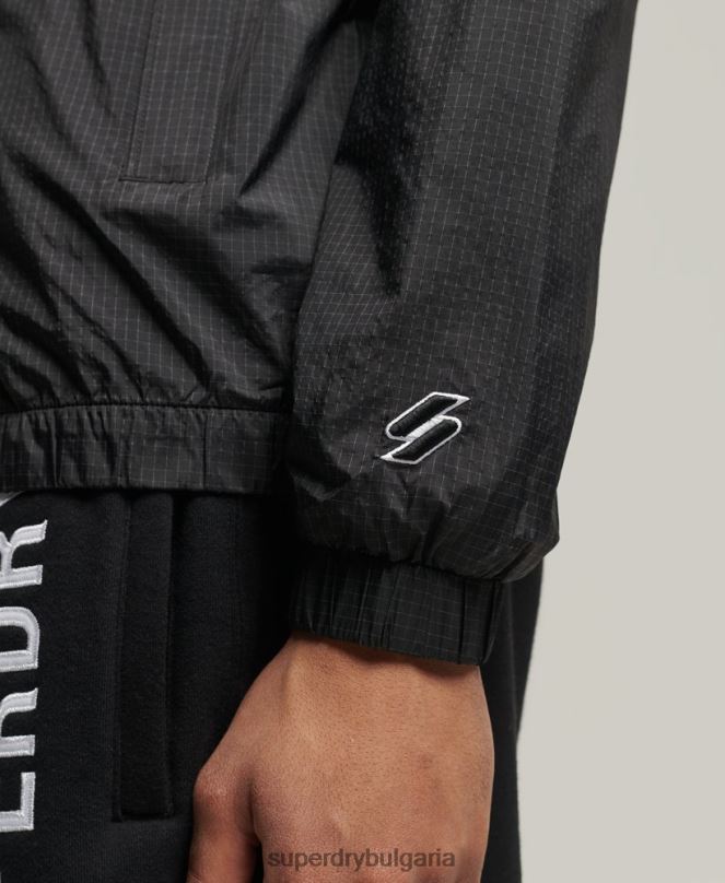 Superdry облекло N00H4638 черен мъже кодово спортно яке